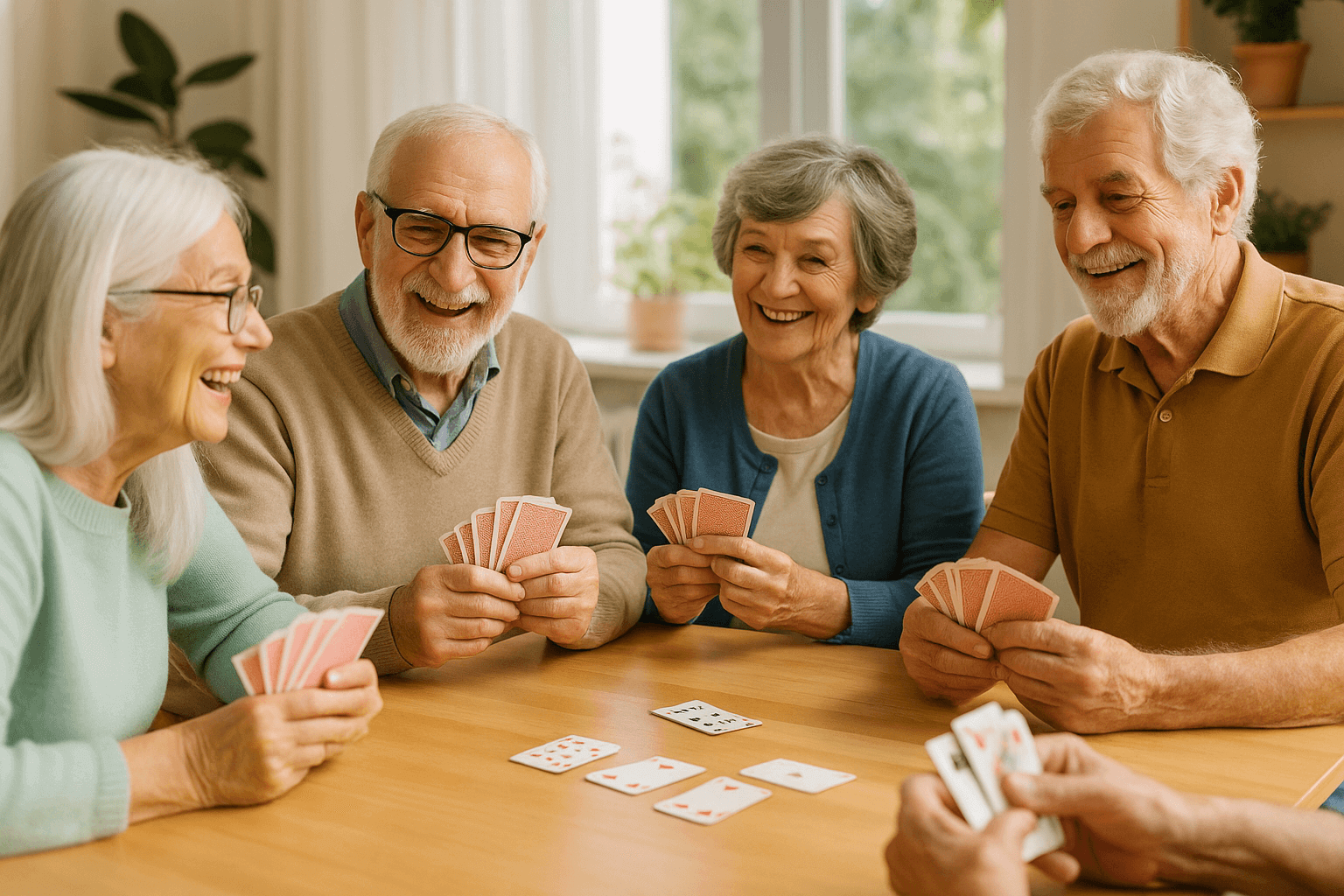 Seniors Playing Cards - senior activities program