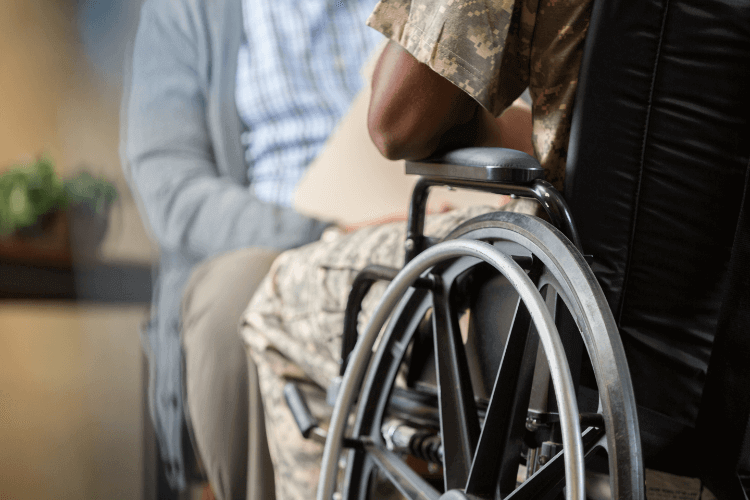 VA - Penn Village Veteran in wheel chair
