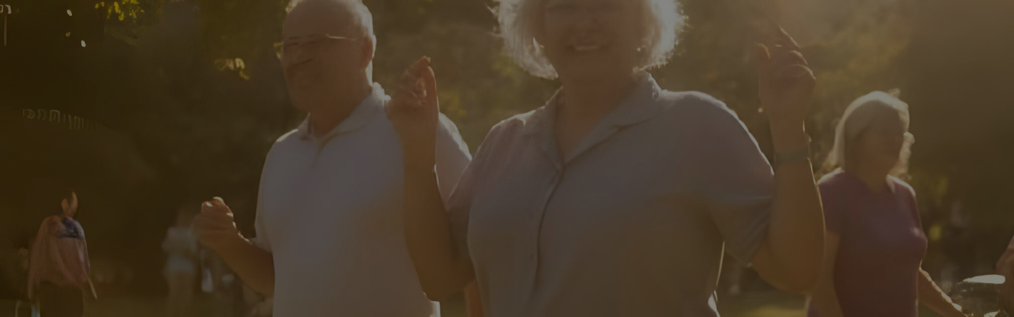 seniors exercising together