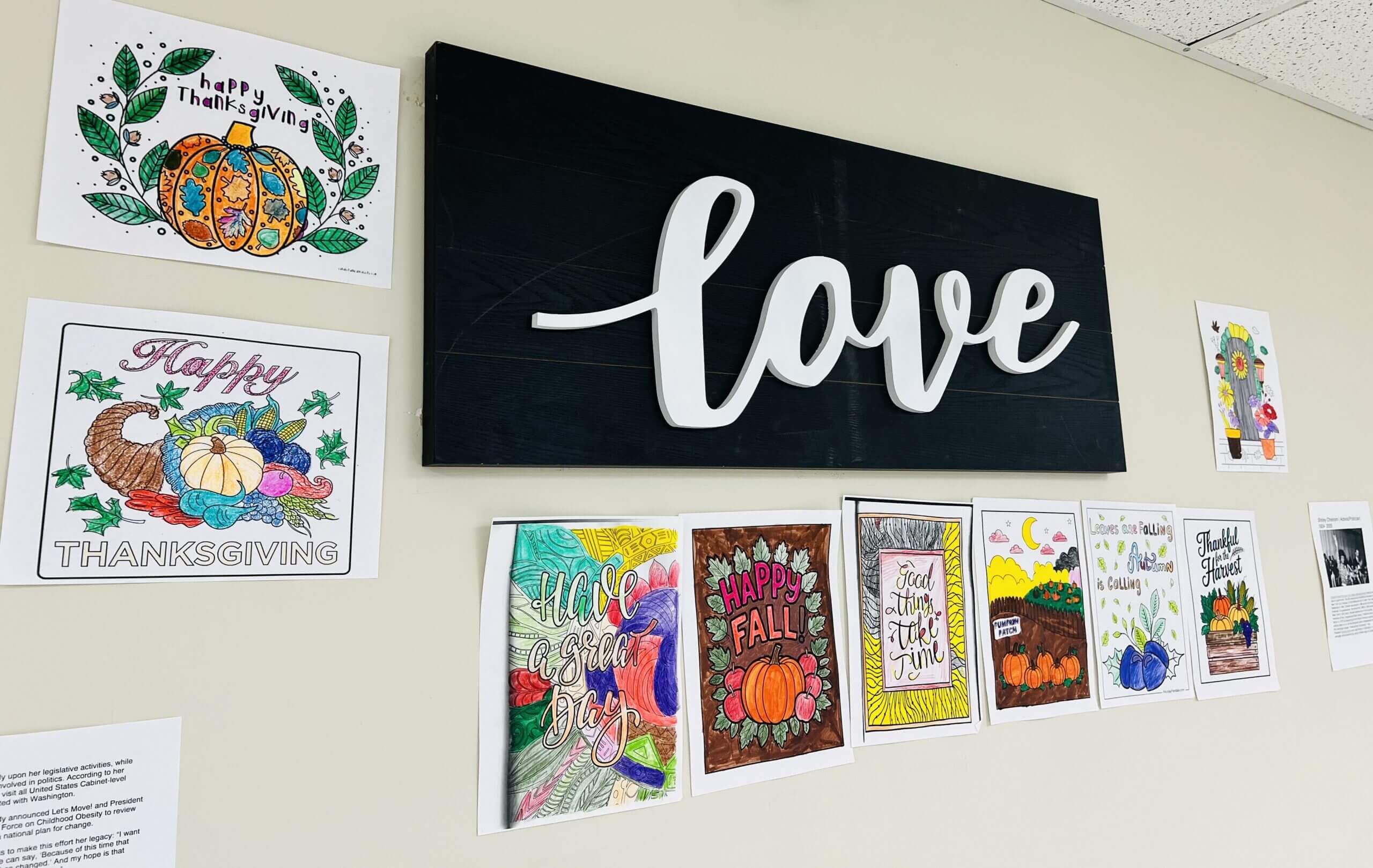 penn village disabled adult day care craft wall