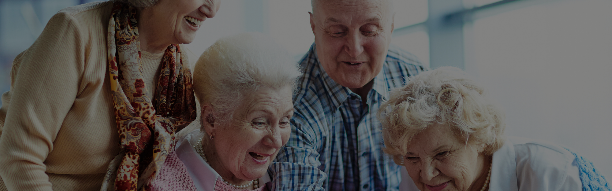 senior citizens socializing