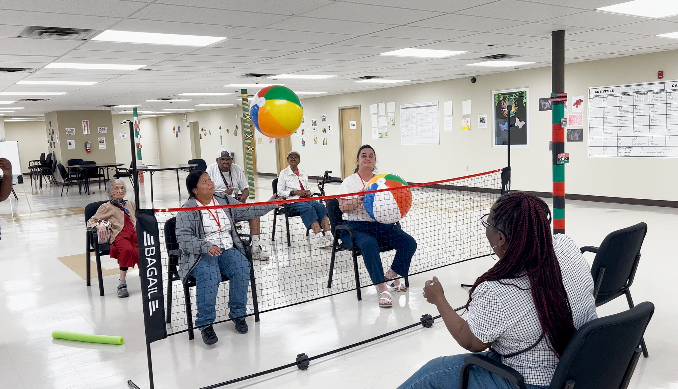 Volleyball at Penn Village Adult Day Program